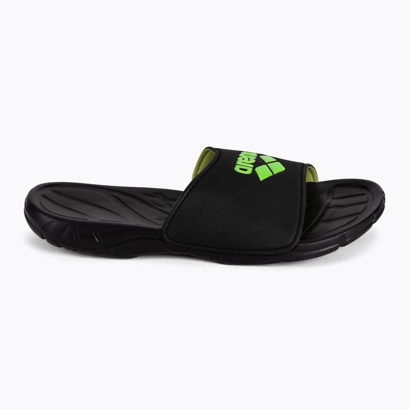 Vyriškos arena Spice Hook black acid/lime šlepetės 2