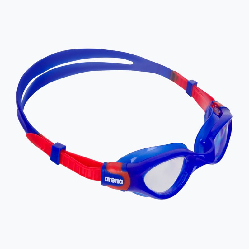 Vaikiški plaukimo akiniai arena Cruiser Soft mėlyni/skaidrūs/raudoni