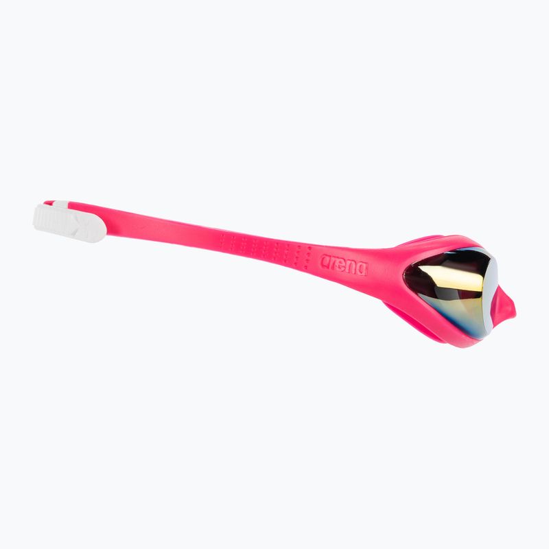 Vaikiški plaukimo akiniai arena Spider JR Mirror white/pink/fuchsia 3