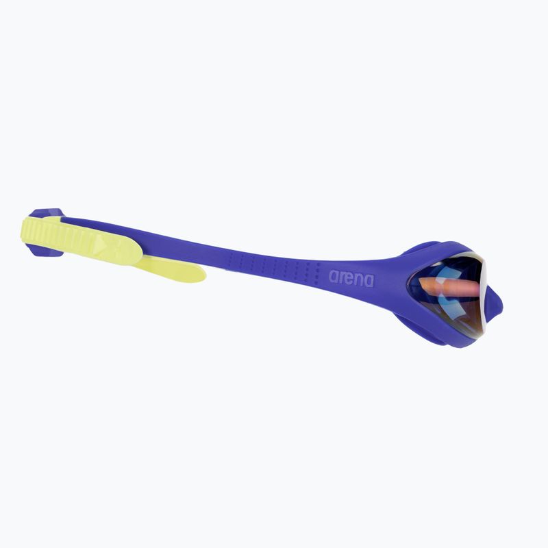 Vaikiški plaukimo akiniai arena Spider JR Mirror blue/blue/yellow 3
