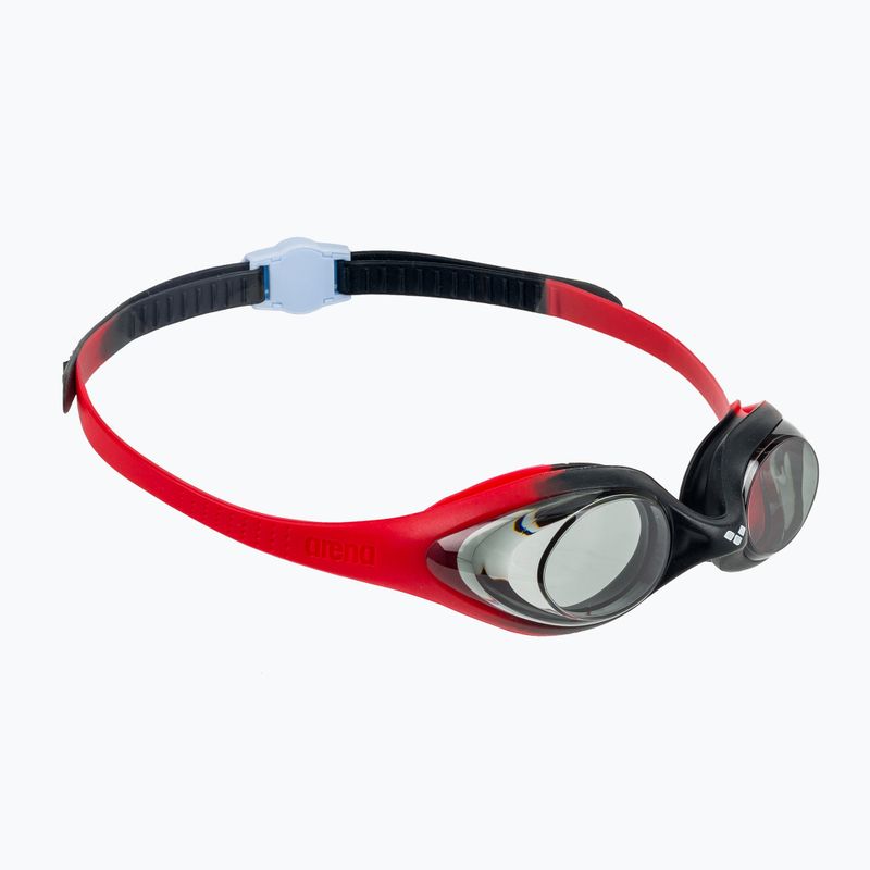 Vaikiški plaukimo akiniai arena Spider red/smoke/black