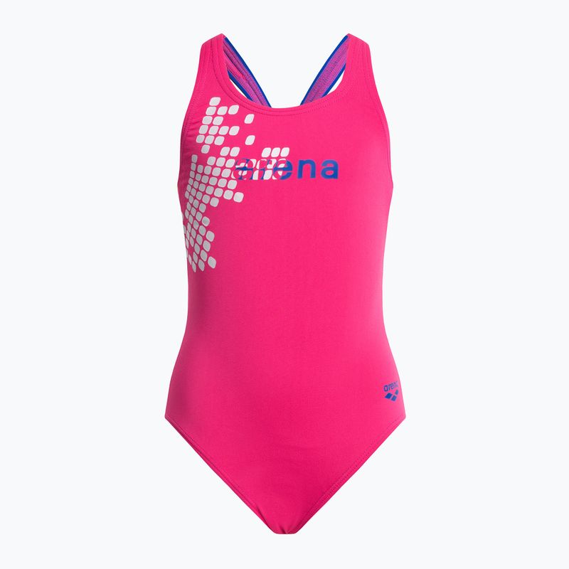 Arena Cell One Piece L fresia rose/pix blue vaikiškas vientisas maudymosi kostiumėlis