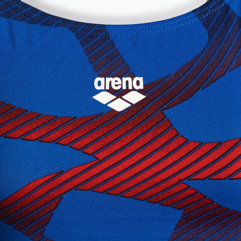 Moteriškas vientisas maudymosi kostiumėlis arena Spider Booster Back One Piece royal/red 3