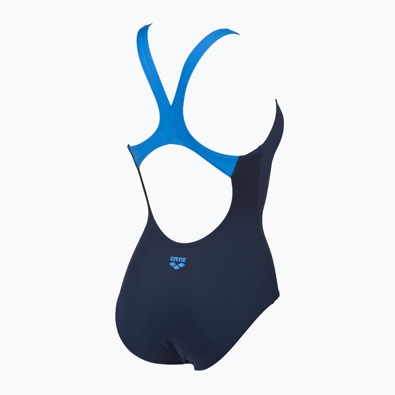 Moteriškas vientisas maudymosi kostiumėlis arena Isla One Piece navy/pix blue/white 5