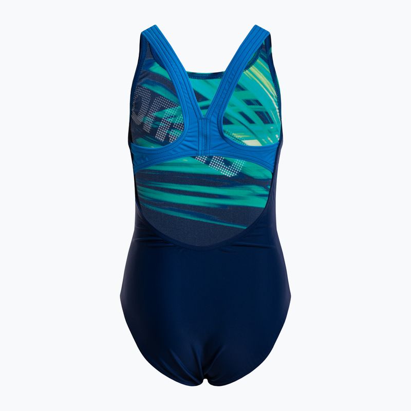 Vaikiškas vientisas maudymosi kostiumėlis arena Phenix One Piece navy/pix blue 2