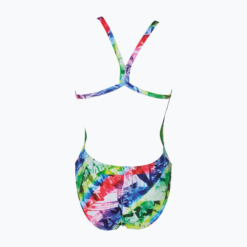 Moteriškas vientisas maudymosi kostiumėlis arena Glitch One Piece L multicolour/leaf 5