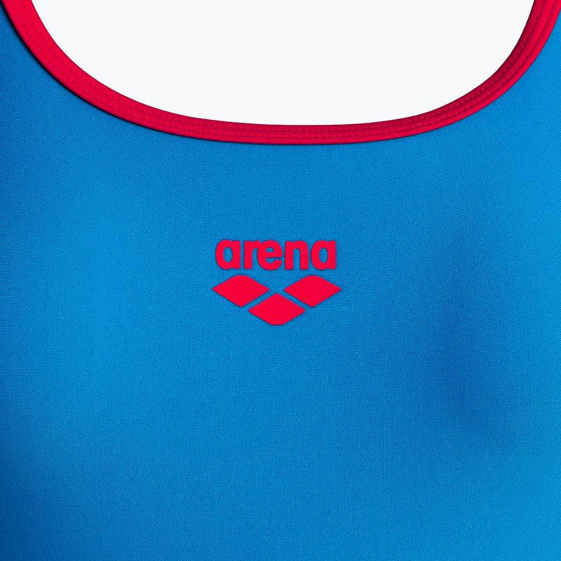 Moteriškas vientisas maudymosi kostiumėlis arena Hyper One Piece pix blue/red 3
