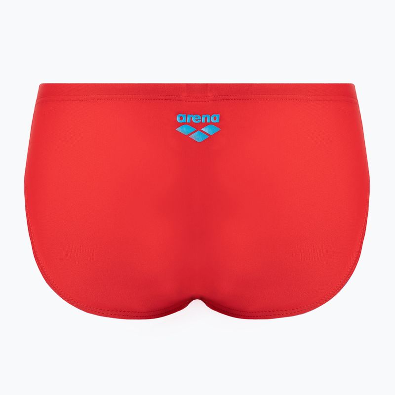 Vaikų arena Slipstream Brief maudymosi kelnaitės raudonos/turkio spalvos 2