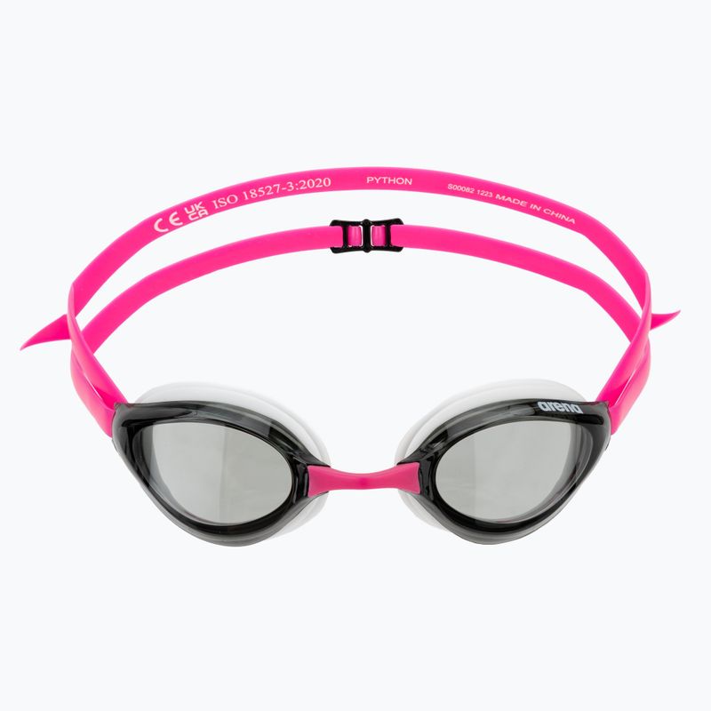 Plaukimo akiniai arena Python smoke/white/fuchsia 2