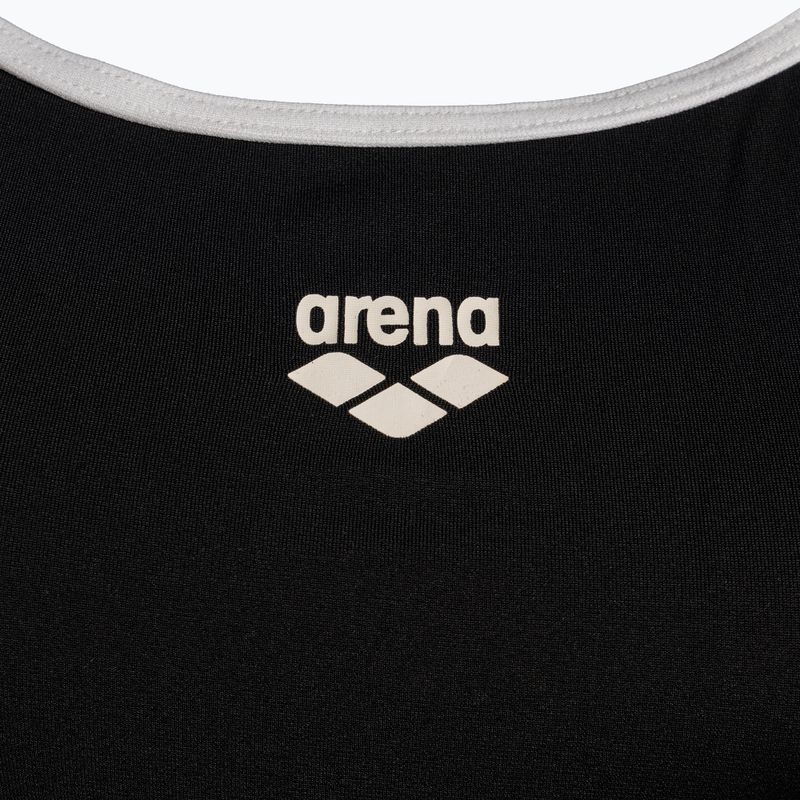 Moteriški maudymosi kostiumėliai arena Team Stripe Super Fly Back One Piece black/white 3