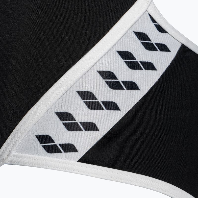 Moteriški maudymosi kostiumėliai arena Team Stripe Super Fly Back One Piece black/white 4