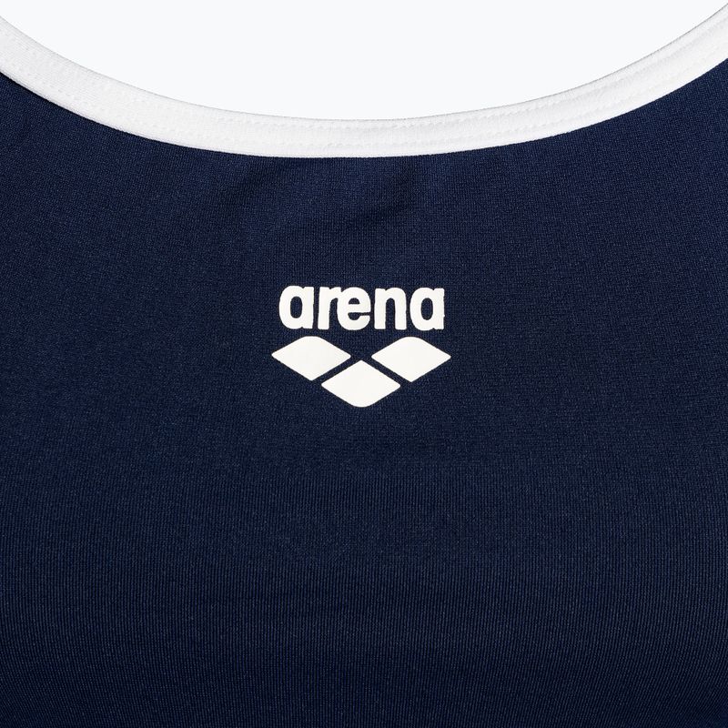 Moteriški maudymosi kostiumėliai arena Team Stripe Super Fly Back One Piece navy/white 3