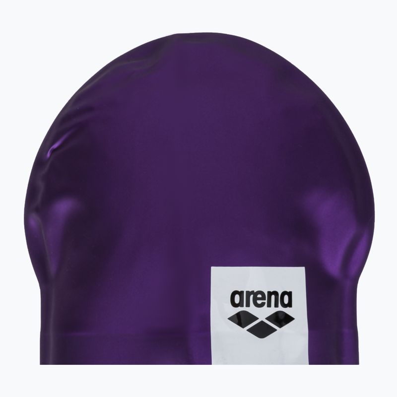 Arena Logo Liejama violetinė plaukimo kepuraitė