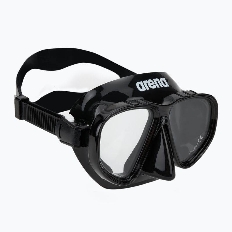 Paviršinio nardymo rinkinys arena Premium Snorkeling Set black/clear/black 2