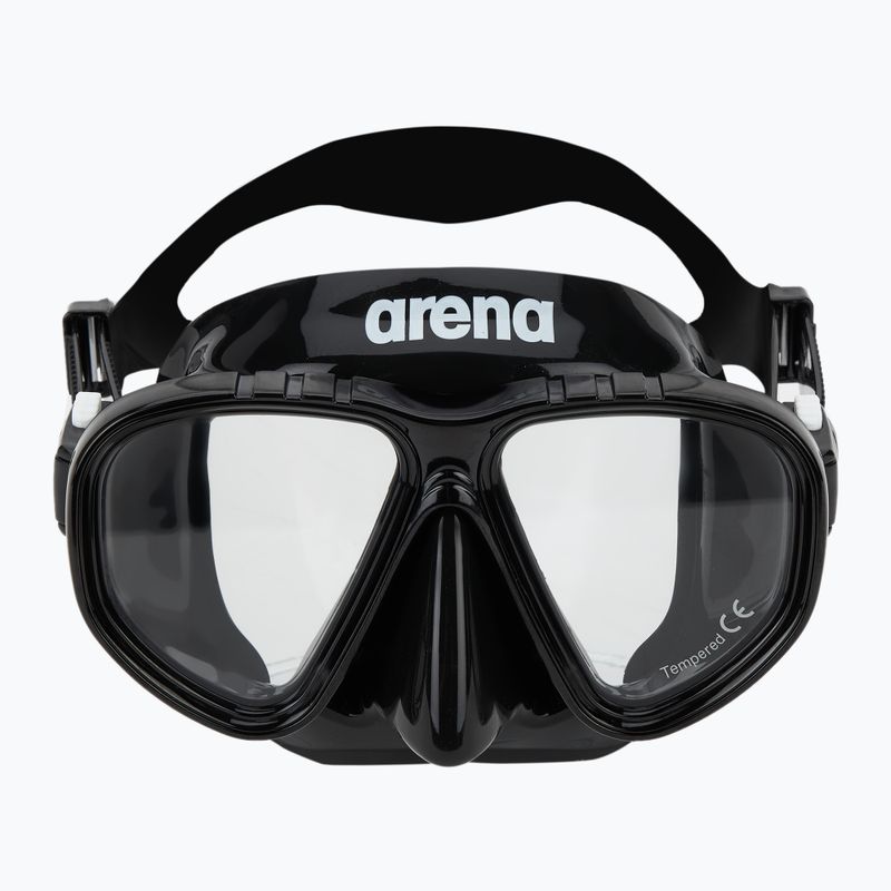 Paviršinio nardymo rinkinys arena Premium Snorkeling Set black/clear/black 3