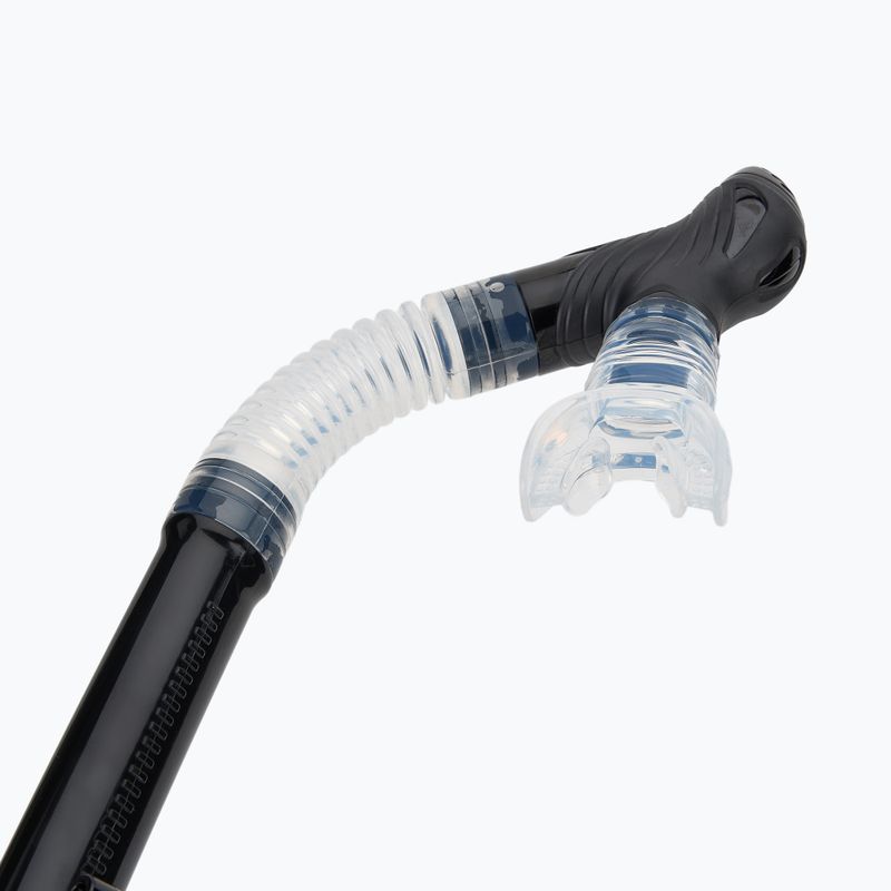 Paviršinio nardymo rinkinys arena Premium Snorkeling Set black/clear/black 7