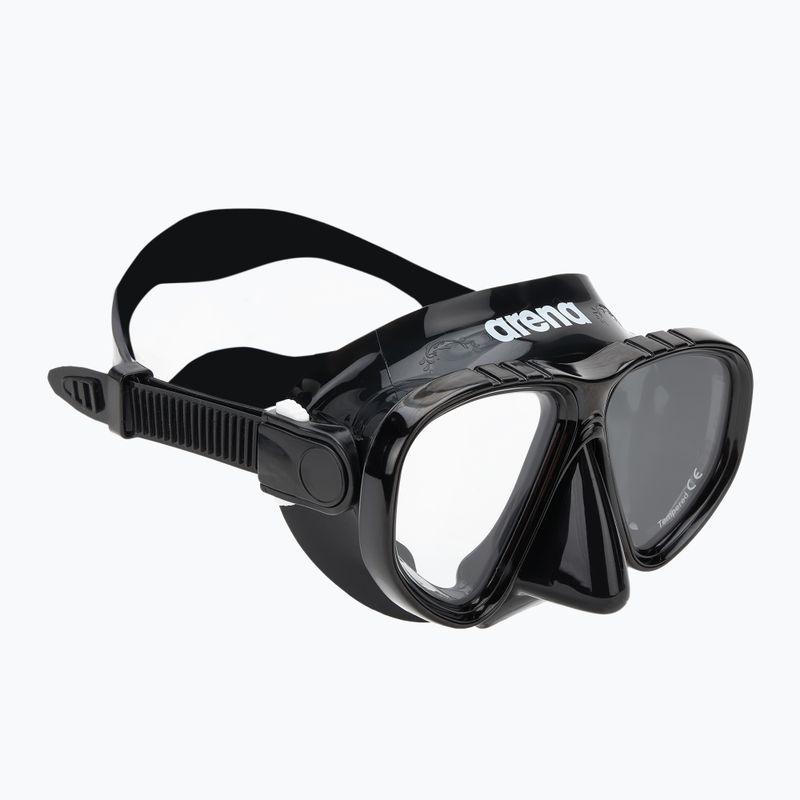 Vaikiškas paviršinio nardymo rinkinys arena Premium Snorkeling Set Jr black/clear/black 2