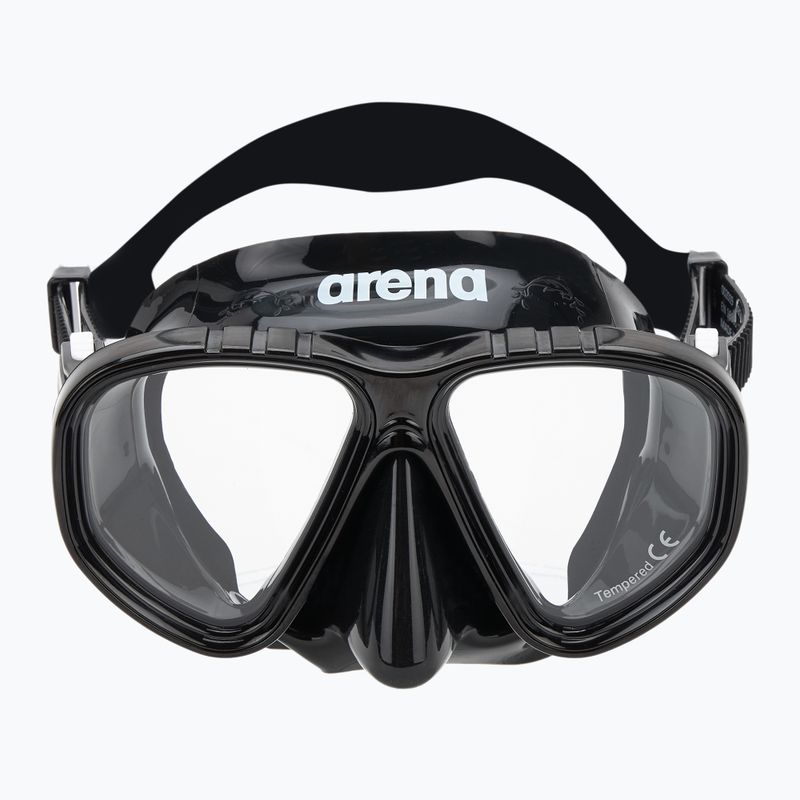 Vaikiškas paviršinio nardymo rinkinys arena Premium Snorkeling Set Jr black/clear/black 3