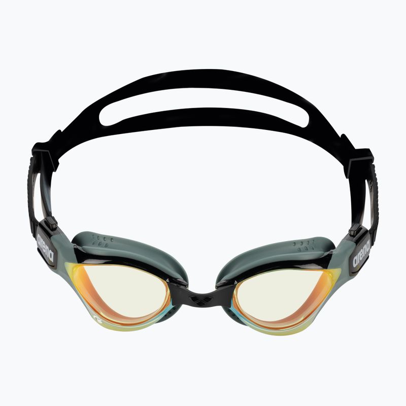 Arena plaukimo akiniai Cobra Tri Swipe Mirror yellow copper/army 2