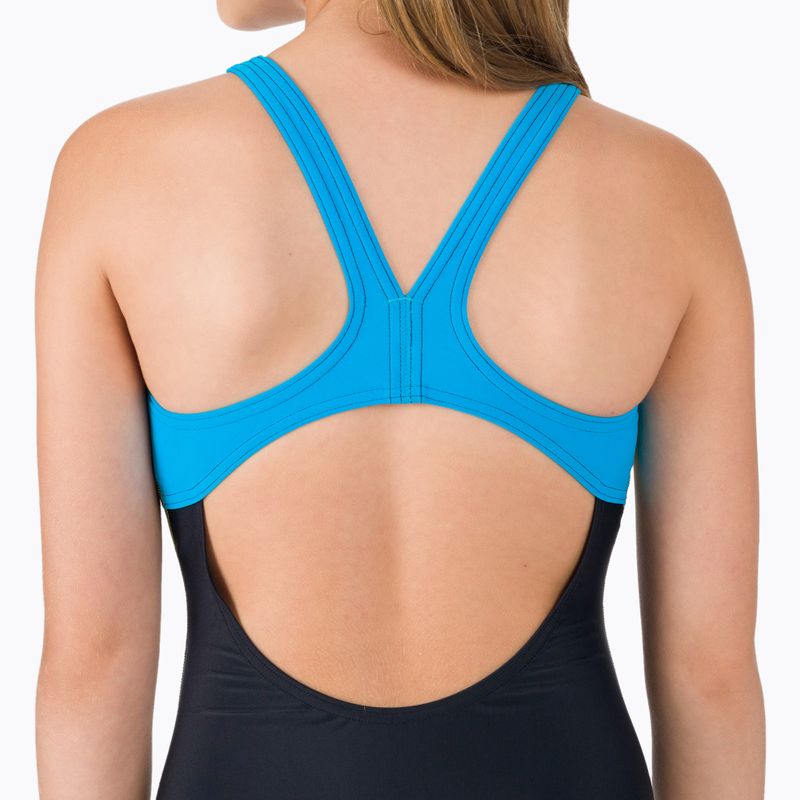Arena Basics Plaukimas Pro Back One Piece vaikiškas maudymosi kostiumėlis Juoda/Turquoise 8
