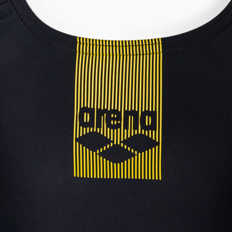 Arena Basics Plaukimas Pro Back One Piece vaikiškas maudymosi kostiumėlis Juoda/Turquoise 3