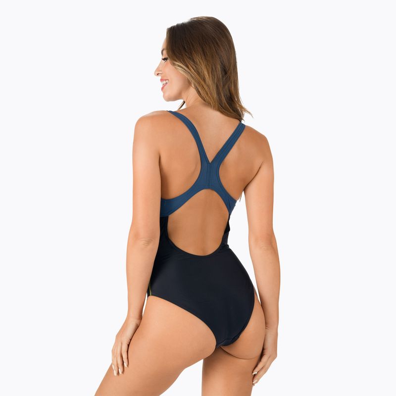 Moteriški vientisi maudymosi kostiumėliai arena Basics Swim Pro Back One Piece black/shark 7