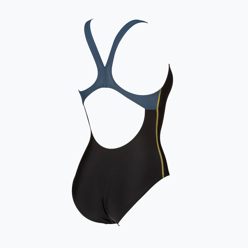 Moteriški vientisi maudymosi kostiumėliai arena Basics Swim Pro Back One Piece black/shark 4