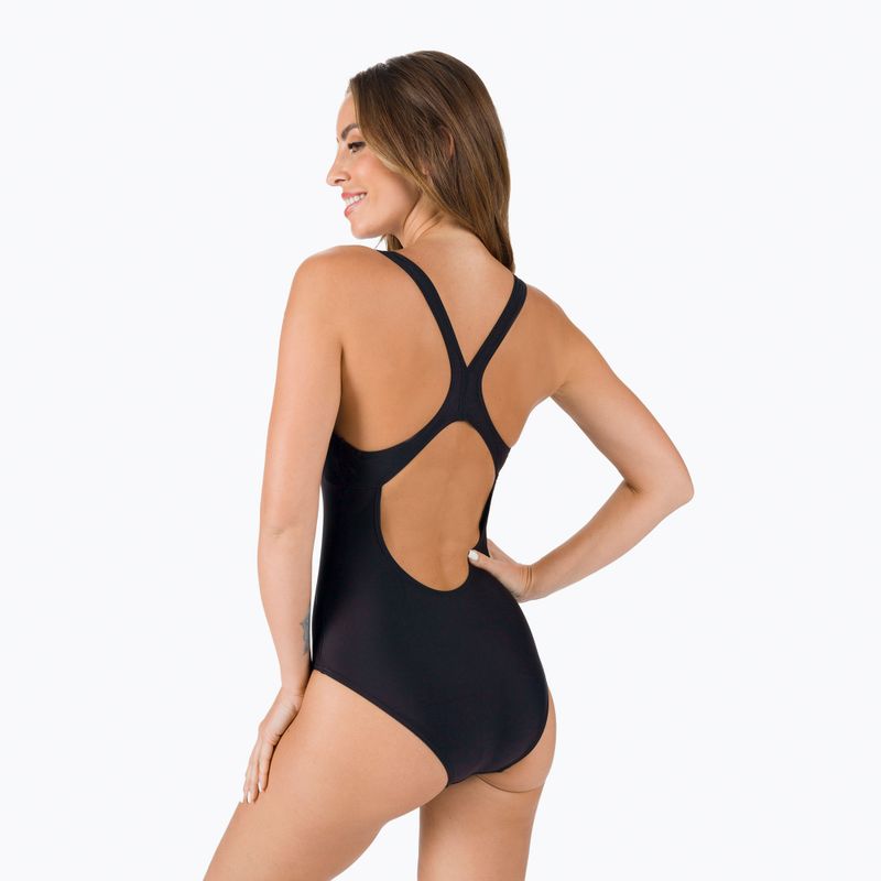 Moteriški vientisi maudymosi kostiumėliai arena Soul Swim Pro Back One Piece black/black 3