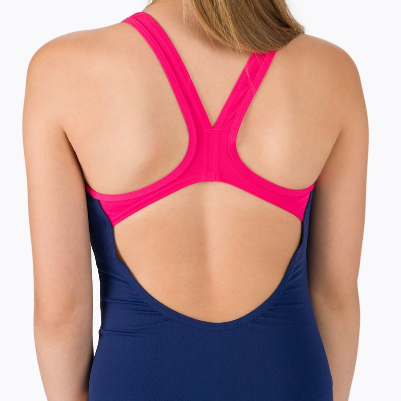 Vaikiškas maudymosi kostiumėlis arena Biglogo Swim Pro Back One Piece navy/freak rose 5