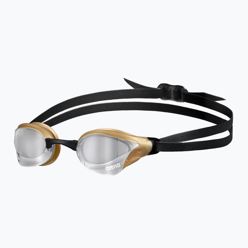 Arena plaukimo akiniai Cobra Core Swipe Mirror silver/gold