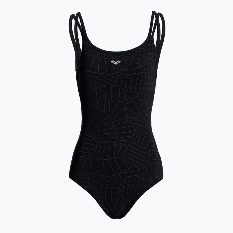 Moteriški maudymosi kostiumėliai arena Esther Cross Back One Piece black/black