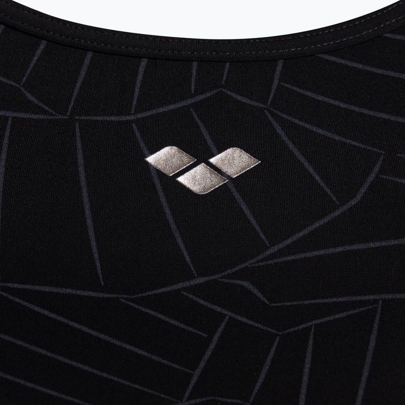 Moteriški maudymosi kostiumėliai arena Esther Cross Back One Piece black/black 3