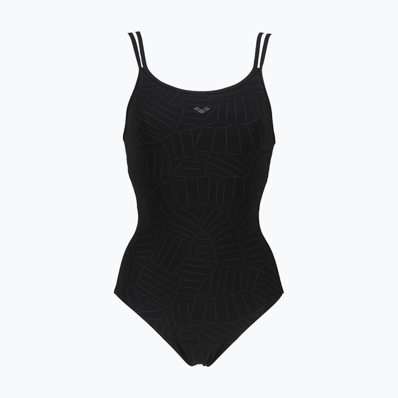 Moteriški maudymosi kostiumėliai arena Esther Cross Back One Piece black/black 5