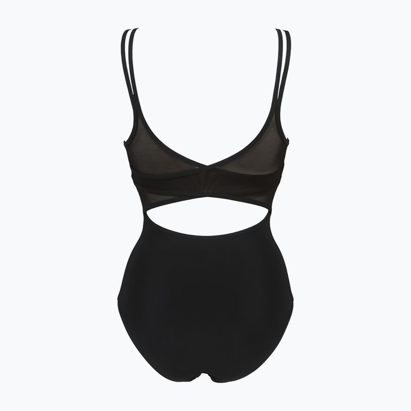 Moteriški maudymosi kostiumėliai arena Esther Cross Back One Piece black/black 7