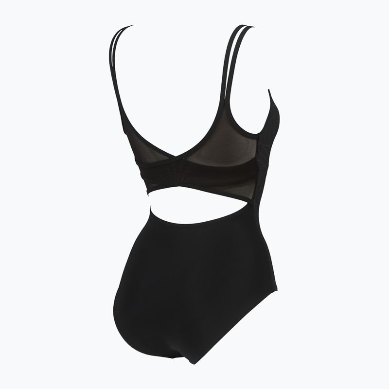 Moteriški maudymosi kostiumėliai arena Esther Cross Back One Piece black/black 8