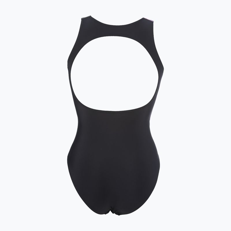 Moteriškas maudymosi kostiumėlis arena Just O Back One Piece shark/black/provenza 7