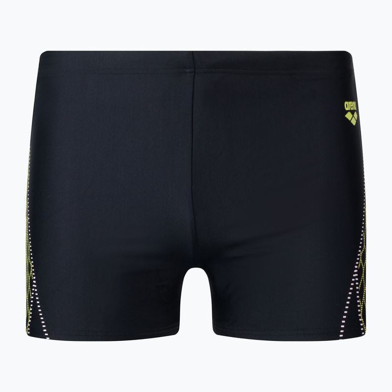 Vyriški arena maudymosi bokseriai Twist Short black/soft green