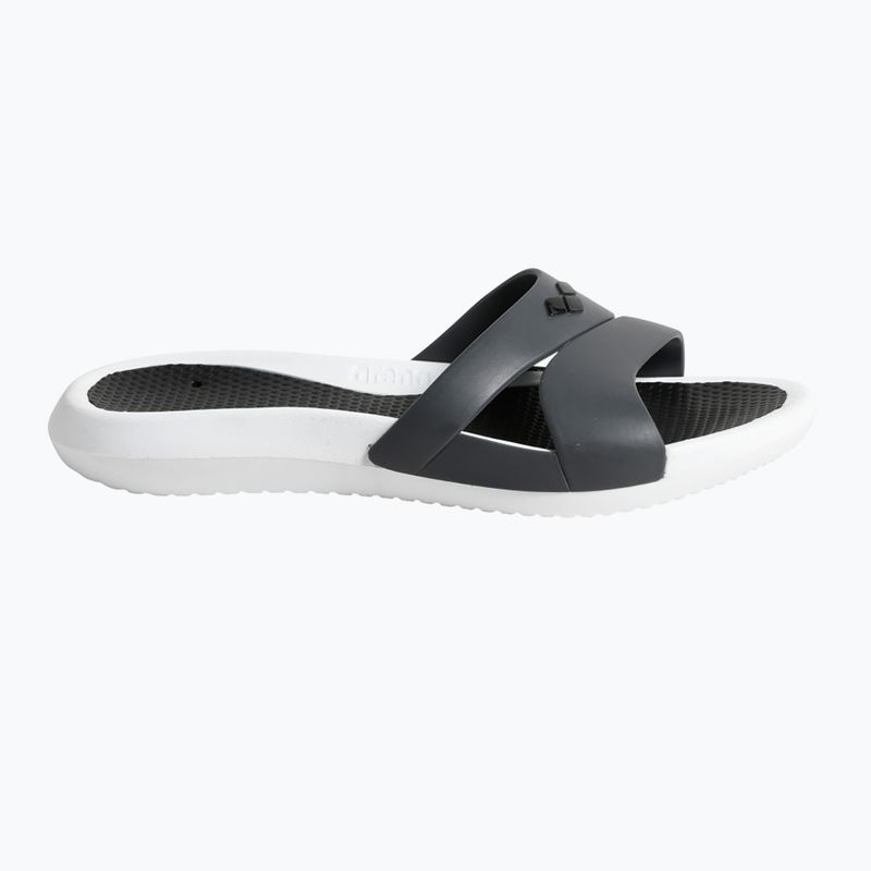 Moteriškos šlepetės arena Nina white/dark grey/black 9