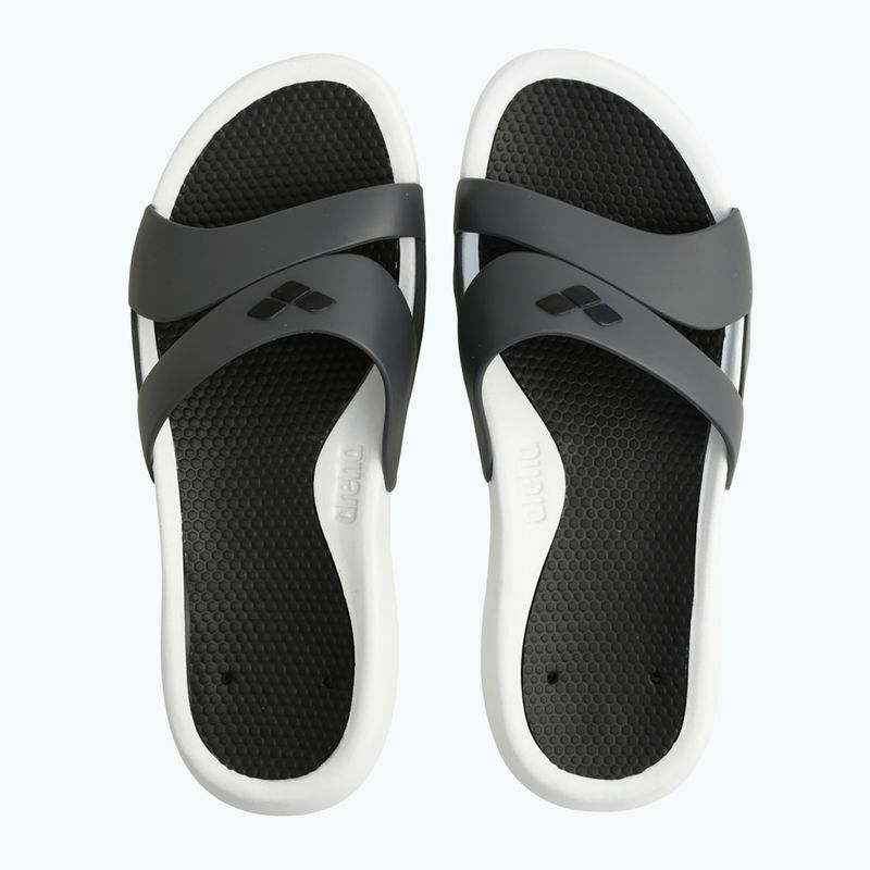 Moteriškos šlepetės arena Nina white/dark grey/black 10