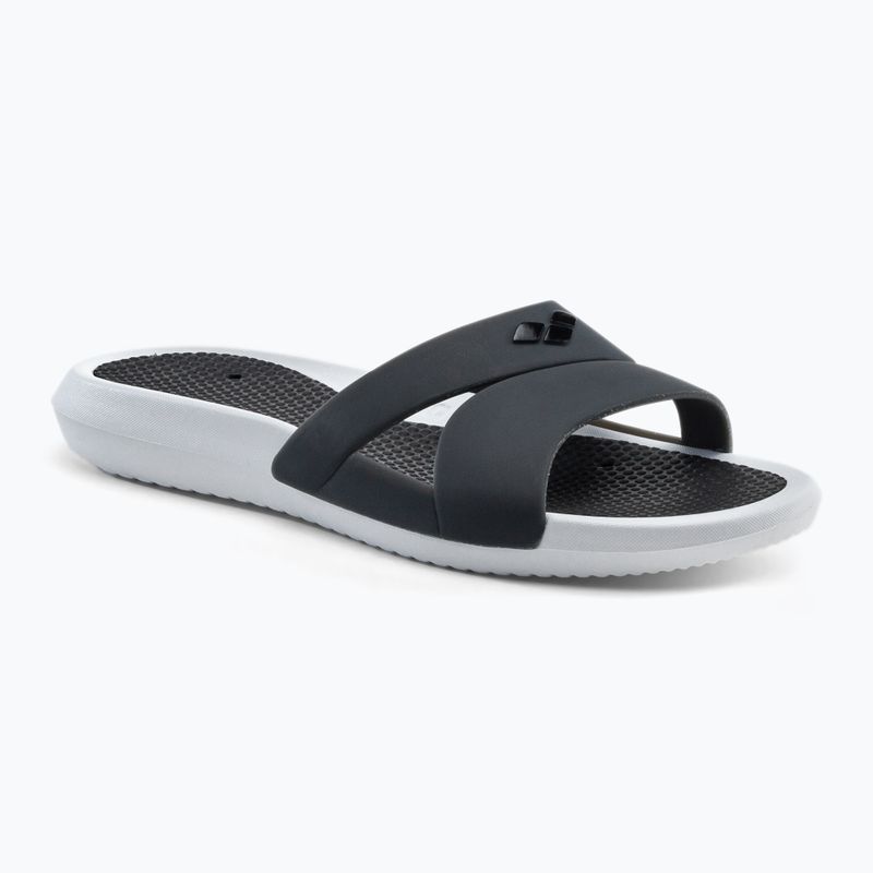 Moteriškos šlepetės arena Nina white/dark grey/black