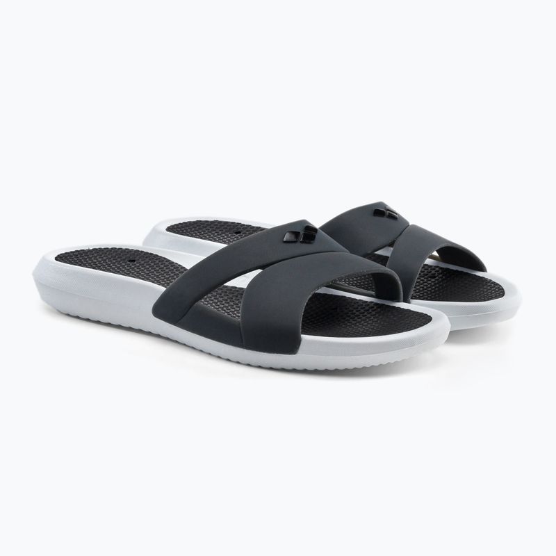 Moteriškos šlepetės arena Nina white/dark grey/black 5