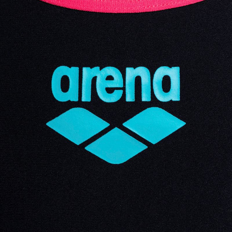 Vaikiškas maudymosi kostiumėlis arena Biglogo Swim Pro Back One Piece black/freak rose 3