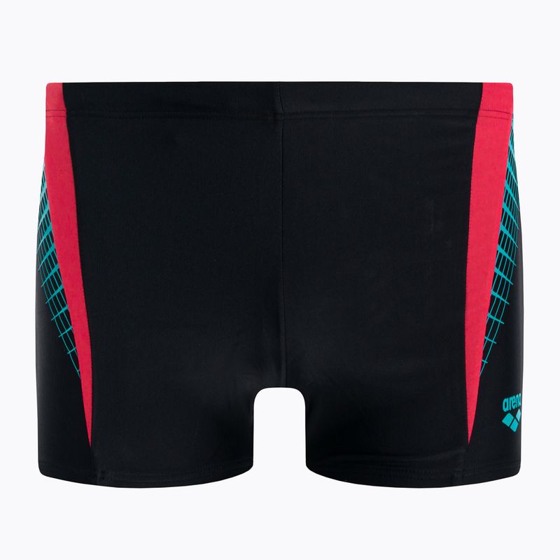 Vyriški arena maudymosi bokseriai Threefold Short black/black/anguria