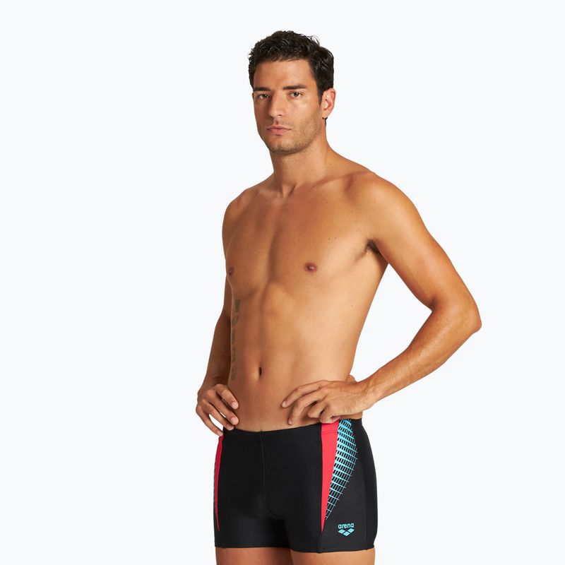 Vyriški arena maudymosi bokseriai Threefold Short black/black/anguria 6