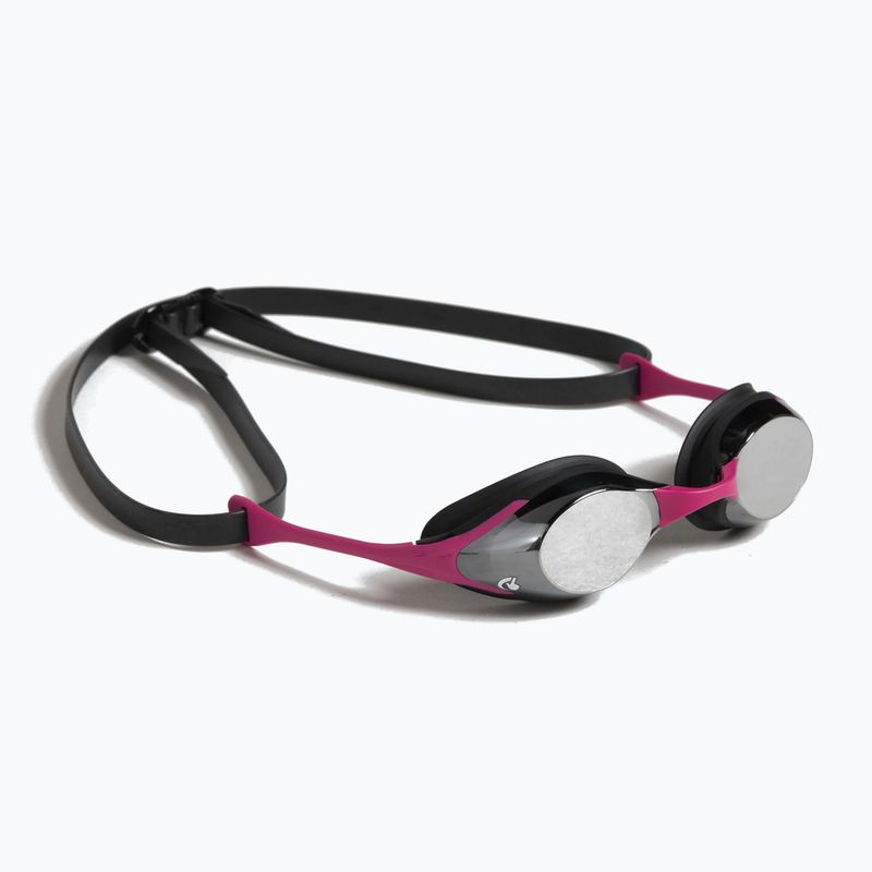 Arena plaukimo akiniai Cobra Swipe Mirror silver/pink