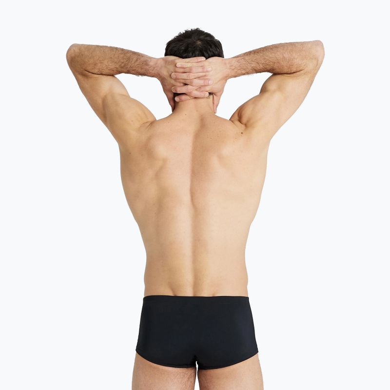 Vyriški arena Team Swim Low Waist Short Solid juodi/balti maudymosi bokseriai 5