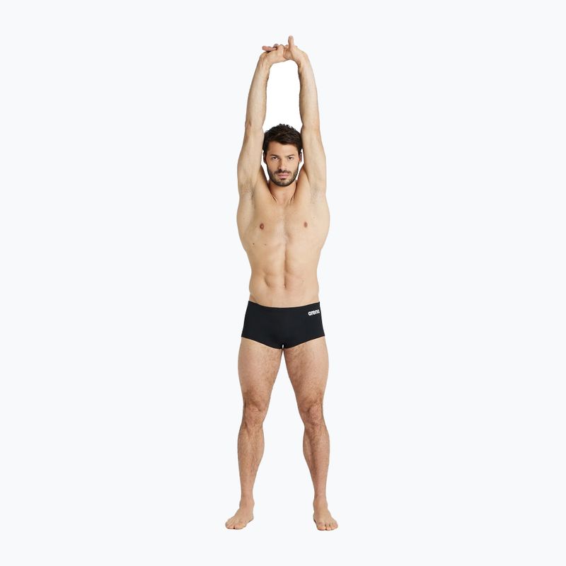Vyriški arena Team Swim Low Waist Short Solid juodi/balti maudymosi bokseriai 6