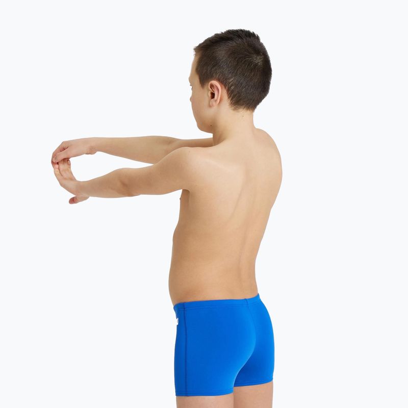 Vaikų Arena Team Swim Short vienspalviai karališki/balti plaukimo bokseriai 5