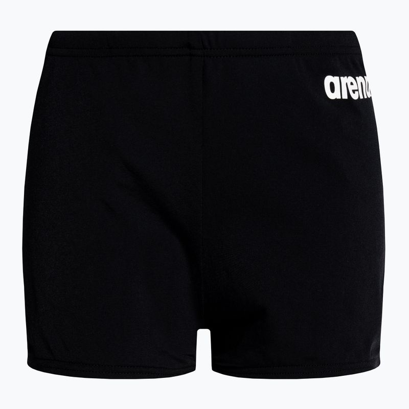 Vaikų Arena Team Swim Short vienspalviai juodi/balti boksininkų šortai