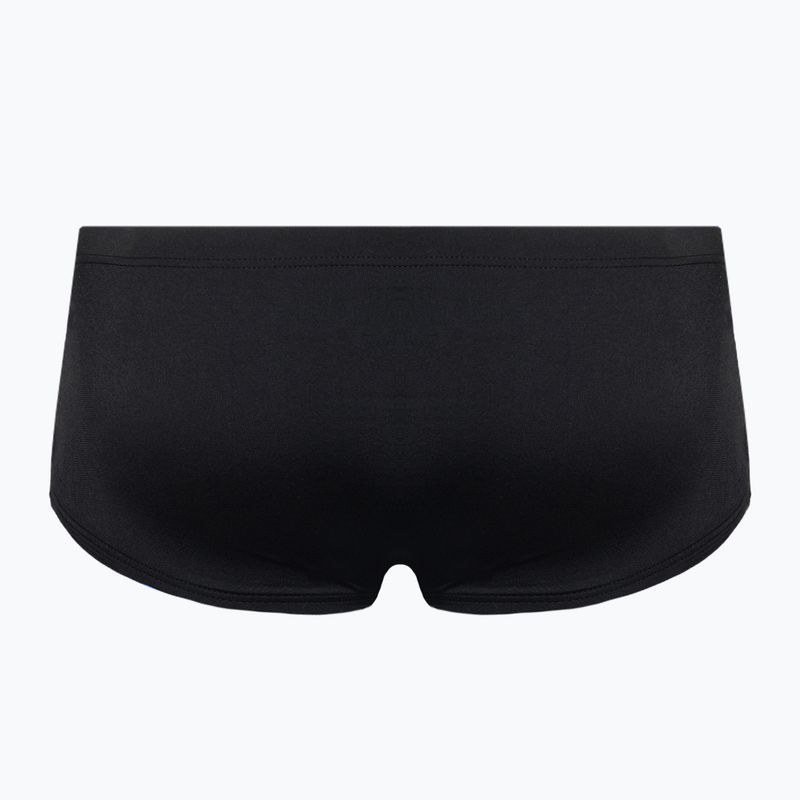 Vyriški arena Team Swim Low Waist Short Solid juodi/balti maudymosi bokseriai 2
